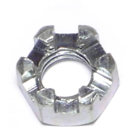 3/8-16 Zinc Plated Steel Coarse Thread Slotted Hex Nuts 1 12PK